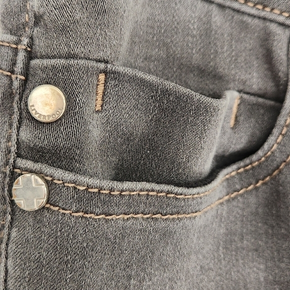 LIVERPOOL Los Angeles Women's Straight Gray Jeans Size 0 - Picture 3 of 10